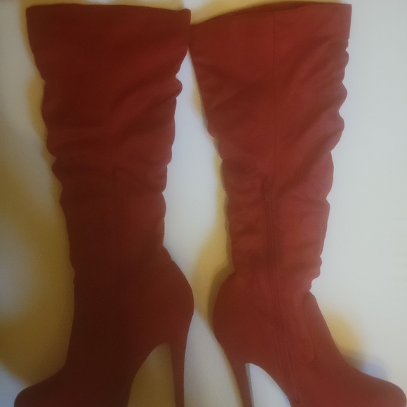 HEART IN D seude boots sz 7.5 - Picture 4 of 7
